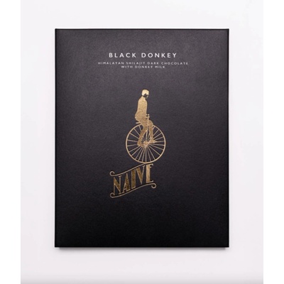 Naive Black Donkey Bhútan Shilajit Oslí Darkmilk bez cukru 50 g