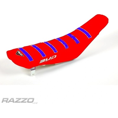 Potah sedla BudRacing Seat Cover FullTraction Honda CRF450R 21-.. CRF250R 22-.. Red Blue