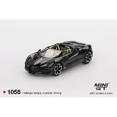 MINI GT Bugatti W16 Mistral Black 1:64