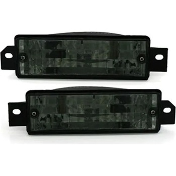 Image 1 of Кристални мигачи за броня bmw e30 лимузина / туринг / купе / кабрио (83-90) - черен хром (kgb05bc)