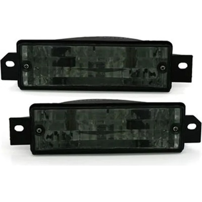 Кристални мигачи за броня bmw e30 лимузина / туринг / купе / кабрио (83-90) - черен хром (kgb05bc)