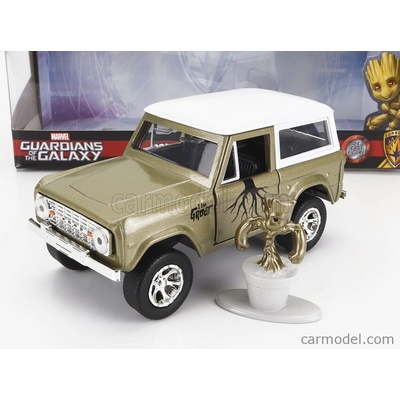 Jada BroncoFord usa With Groot Figure Marvel Guardians Of The Galaxy 1973 Zelená Bílá 1:32