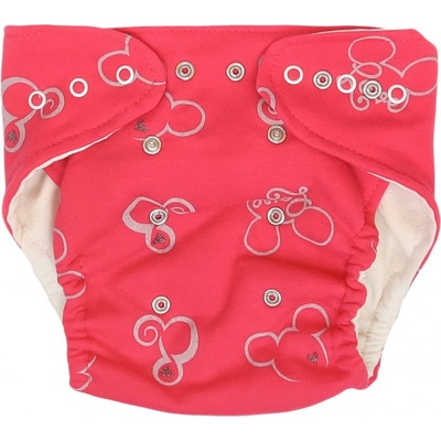 Mamatti Látková EKO sada+ Myška 5 -14 kg červená 2 ks