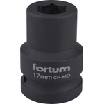 Fortum Машинна (ударна) муфа 3/4", 17 mm, L 52 mm, почернена, FORTUM
