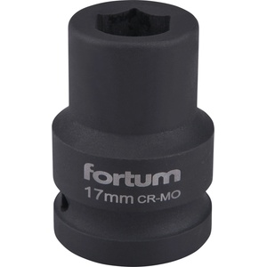 Fortum Машинна (ударна) муфа 3/4", 17 mm, L 52 mm, почернена, FORTUM