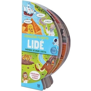 Jedinečná planeta - Lidé / Rozkládací kniha s pevnými listy ve tvaru globusu