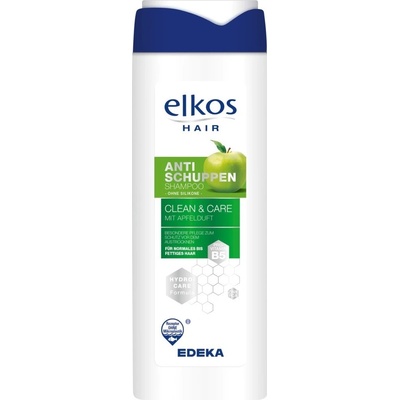 Elkos Clean & Care Shampoo na vlasy proti lupům s vůní jablka 300 ml