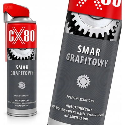 CX-80 Sprej mazací s grafitom 500 ml