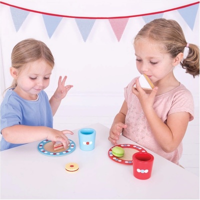 Bigjigs Toys set svačinka s puntíky