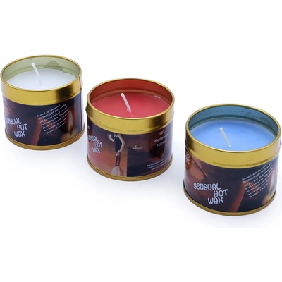 Kiotos Sensual Hot Wax Candle Set White/Red/Blue