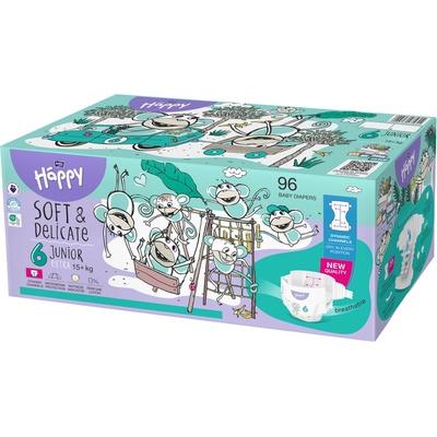 Bella Baby Happy Soft & Delicate 6 15+ kg Box 2 x 48 ks