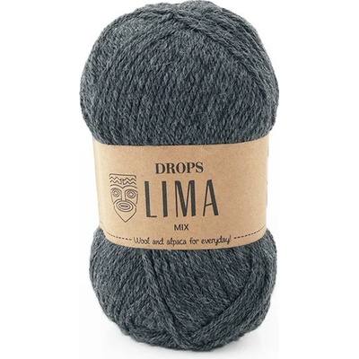 Příze DROPS Lima mix - 0519 tmavá šedá