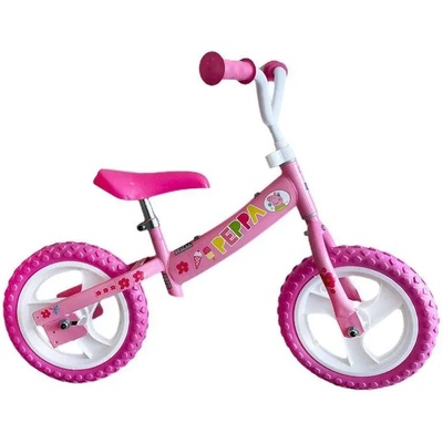 Dino Bikes Детско баланс колело Dino Bikes Прасето Пепа, розово, 12 инча