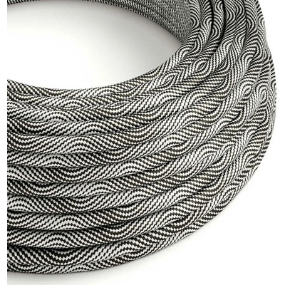 Creative Cables EMR64 2x0,75mm² černá a stříbrná 1 m
