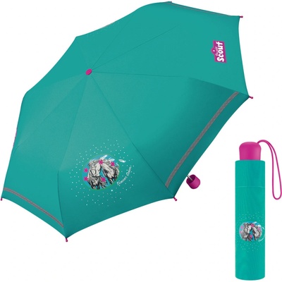 Scout Summer Green reflexní s koněm zelená