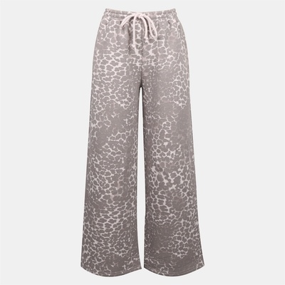 Miso Анцуг Miso Women's Leopard Open Hem Fleece Joggers - Leopard