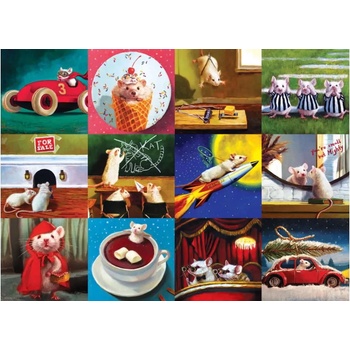 Image 1 of EUROGRAPHICS - Puzzle Funny Mice - 1 000 piese