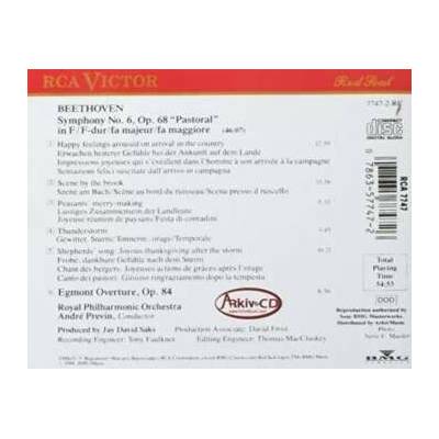 Ludwig van Beethoven: Symphony No. 6 "Pastoral"; Egmont Overture CD – Hledejceny.cz