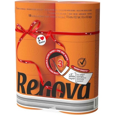 RENOVA Label Maxi oranžový 3-vrstvý 6 ks