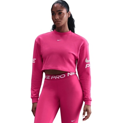 Nike W NP DF FLC CREW TT GRX RUSH PINK/PINK FOAM/WHITE Růžová