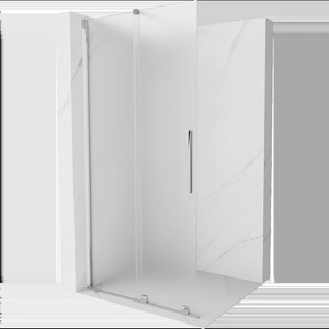 Mexen Velar плъзгаща се душ стена Walk-in 75 x 200 cm, мраз 8 mm, хром - 871-075-000-33-01 (871-075-000-33-01)