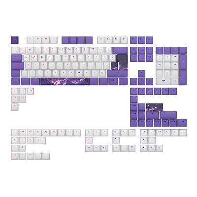 Капачки за механична клавиатура Dark Project - Violet Horizons PBT - ANSI & ISO (FSH-DP-KS177-DPUP1)