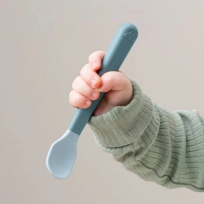 Done by Deer™ dětská lžička Foodie Easy grip 3 pack modrá