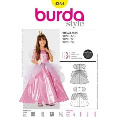 Burda Střih Burda 4364 - Šaty pro princeznu – Zboží Dáma