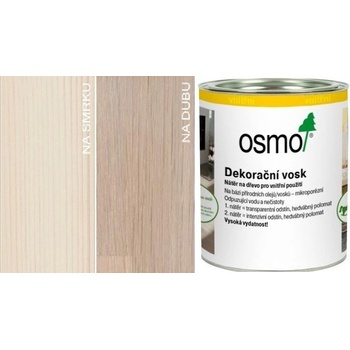 Osmo 3111 Dekorační vosk transparentní 0,375 l Bílá