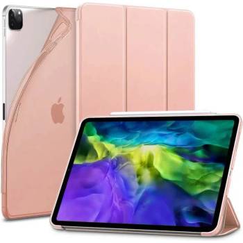 ESR Rebound Slim Case - полиуретанов калъф с поставка за iPad Pro 11 (2021), iPad Pro 11 (2020), iPad Pro 11 (2018) (розово злато)