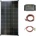 Solartronic Пълен комплект 1x130W соларен панел, контролер, кабели и букси (SET130M)
