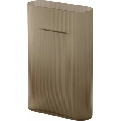 Muuto Váza Ridge H35, taupe frosted glass