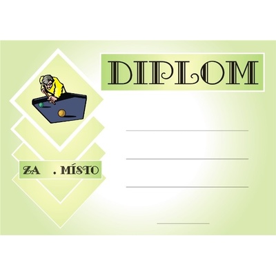 VIZINGR Kulečník diplom A4 č.2