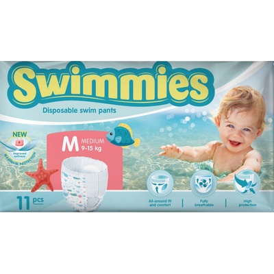 Swimmies plienky do vody 9-15 kg 11 ks