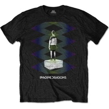 RockOff Imagine Dragons tričko Zig Zag čierna