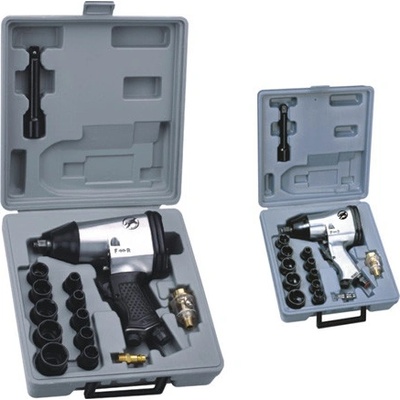 Pneumatický uťahovák v kufríku 1/2", 500Nm, 9x nádstavec+olejovač