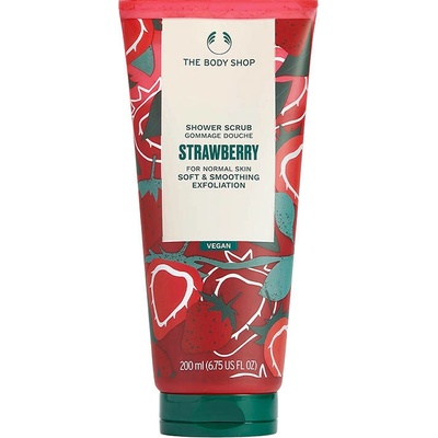The Body Shop telový peeling jahodový 200 ml