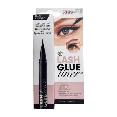 Kiss lepidlo a oční linky 2v1 ČERNÁ 0,7 ml