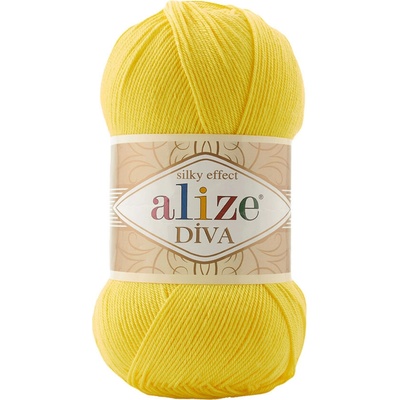 Alize příze Diva 110 žlutá