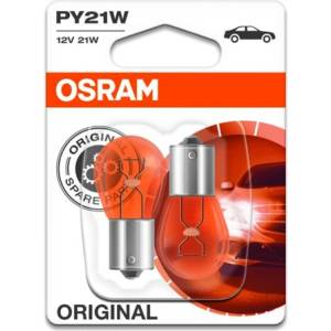 OSRAM Крушка OSRAM PY21W, 12V, 21W, 280lm, 2 броя - Maslatabg - 5,67 лв