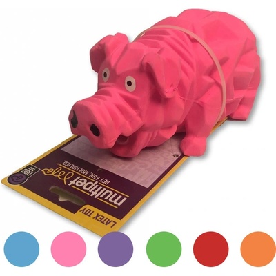 Multipet Origami Pals chrochtající prase latex 20,5 cm
