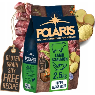 Polaris GF pes Puppy Large jehně, losos 2,5 kg