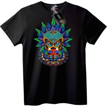 NOONEBRAND Тениска Ацтекска Маска - 2XL, Black