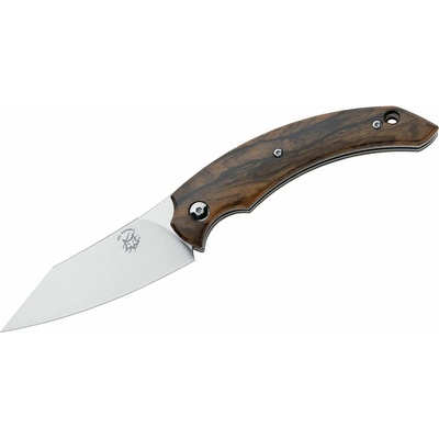 FOX/Bastinelli Slim Dragotac Piemontes Friction Folder, Ziricote Wood Handle FX-518 ZW