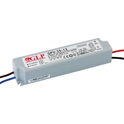 Napájecí zdroj pro LED pásky GLP GPV-35-24 - 24V / 1,5A / 36W - vodotěsný