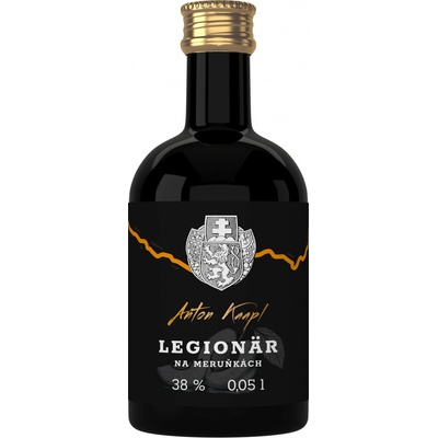 Anton Kaapl LEGIONÄR na meruňkách 38 % 0,05 l (holá láhev)