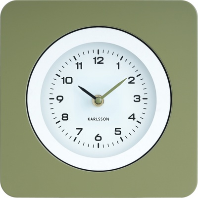 Karlsson New Vintage стенен часовник, тъмнозелен (KA6050GR)