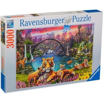 Ravensburger Пъзел Ravensburger от 3000 части - Тигър в рая (16719)