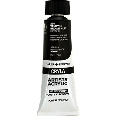 Daler-Rowney Cryla Artists’ АКРИЛНА боя Vandyke Brown Hue 75 ml 1 бр (125075264)