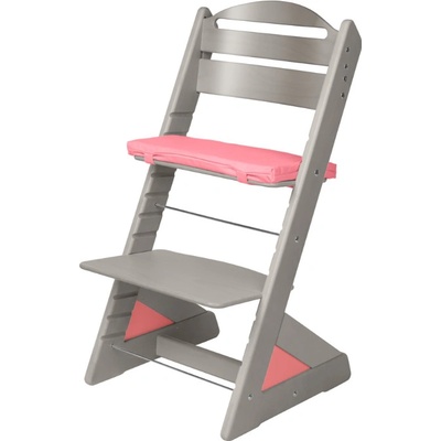 Jitro rostoucí židle Plus Šedá Růžový klín + růžový